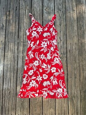 2000s Y2K Loco Lindo Floral Ruffle Midi Dress